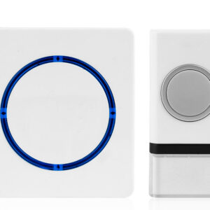 Solight bezdrôtový zvonček, batériový, 200m, biely