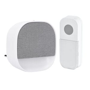 Solight bezdrôtový zvonček s nočným svetielkom, do zásuvky, 180m, biely, learning code