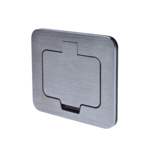 Solight vstavaná podlahová zásuvka, IP55, obdĺžnikové viečko