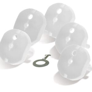 Solight bezpečnostná zátka - sada 5ks+1 kľúčik