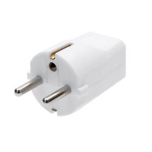 Solight zástrčka priama, IP20, biela