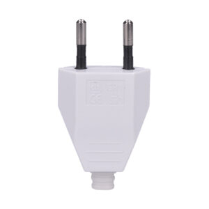 Solight zástrčka plochá priama, IP20, biela