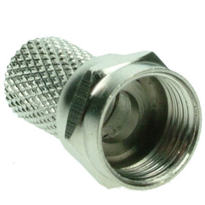 Solight anténny F-konektor, skrutkovacie, priemer: 6,5mm, 10ks, sáčok